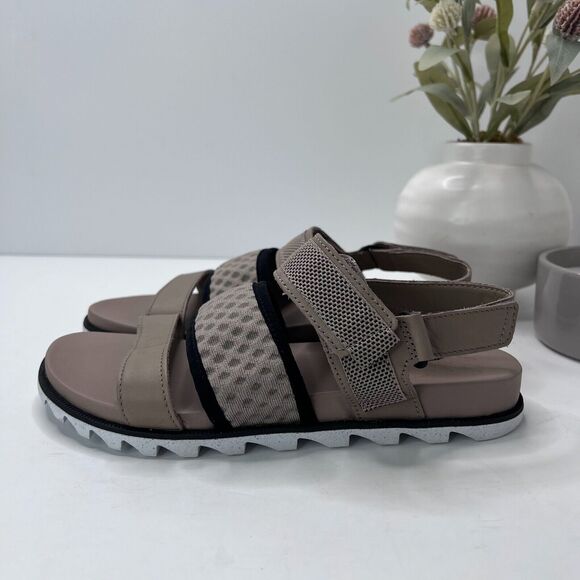 Sorel Roaming Decon Leather Slingback Sandals Tan NL4706-264 Women 7.5 Tried On - Picture 1 of 9